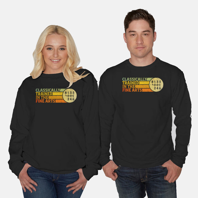 Trained In The Fine Arts-Unisex-Crew Neck-Sweatshirt-kg07