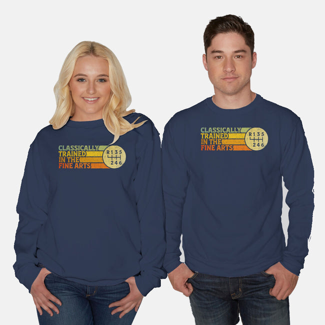 Trained In The Fine Arts-Unisex-Crew Neck-Sweatshirt-kg07