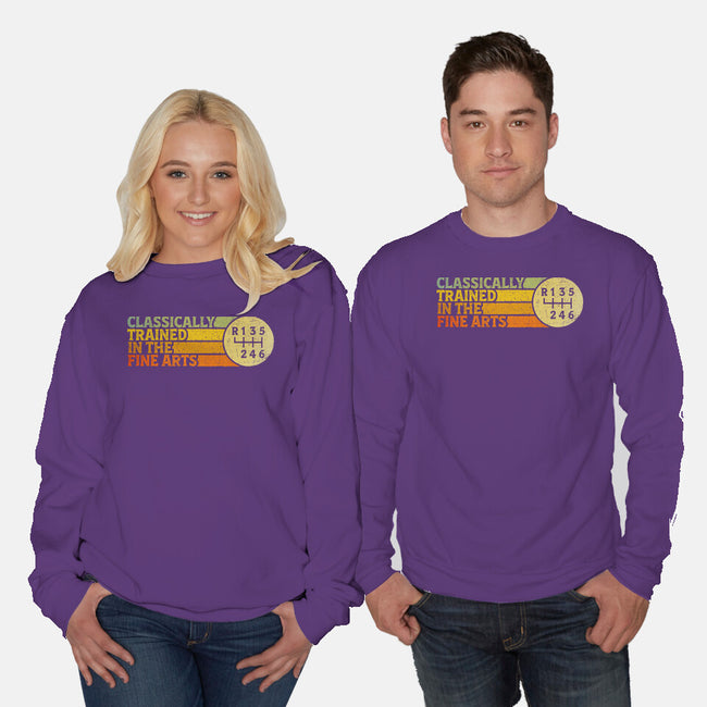 Trained In The Fine Arts-Unisex-Crew Neck-Sweatshirt-kg07