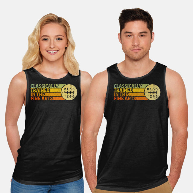 Trained In The Fine Arts-Unisex-Basic-Tank-kg07