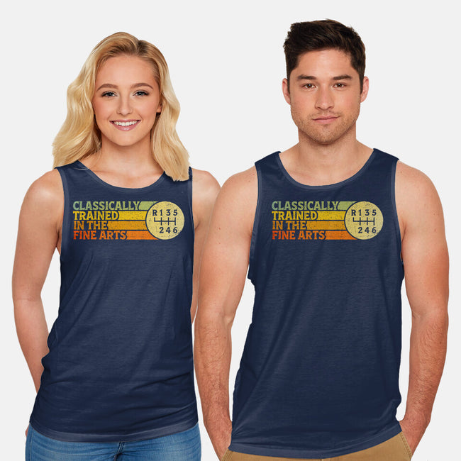 Trained In The Fine Arts-Unisex-Basic-Tank-kg07