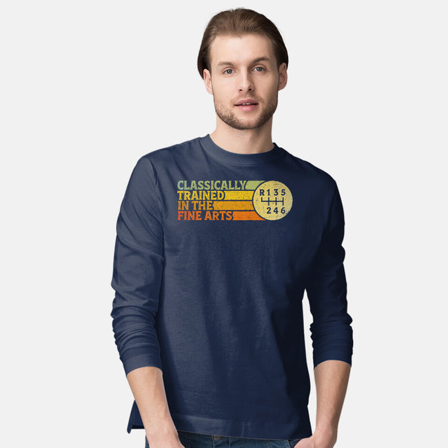 Trained In The Fine Arts-Mens-Long Sleeved-Tee-kg07