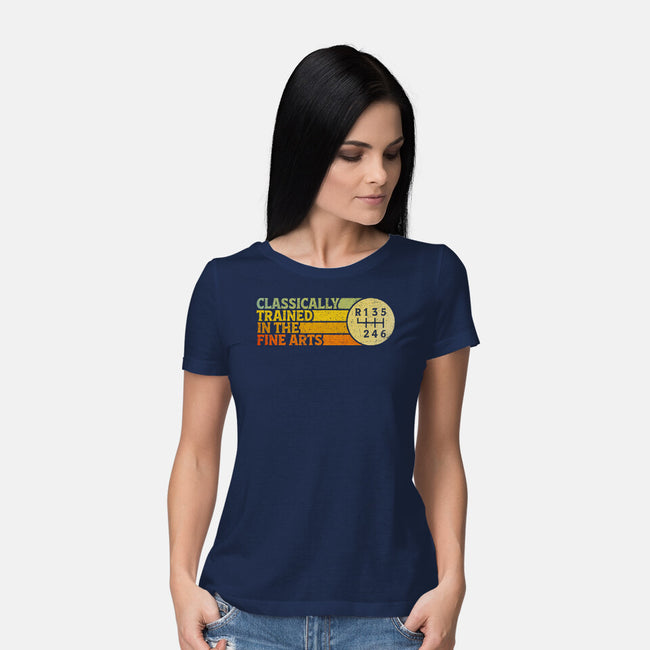 Trained In The Fine Arts-Womens-Basic-Tee-kg07