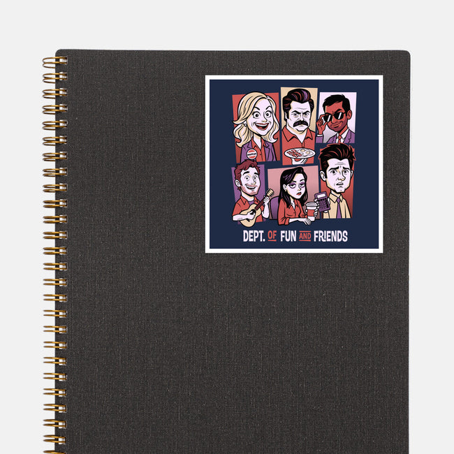 Department Of Fun-None-Glossy-Sticker-P1yu5h