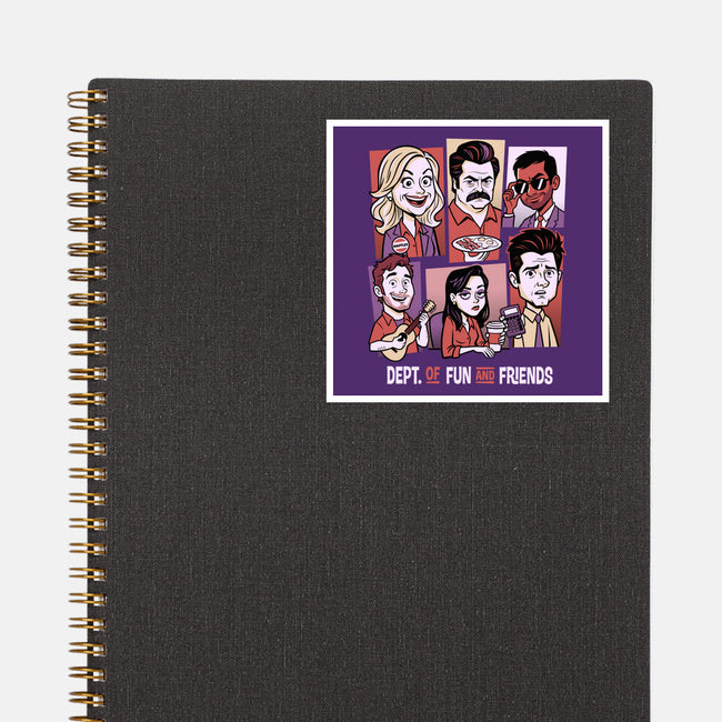 Department Of Fun-None-Glossy-Sticker-P1yu5h