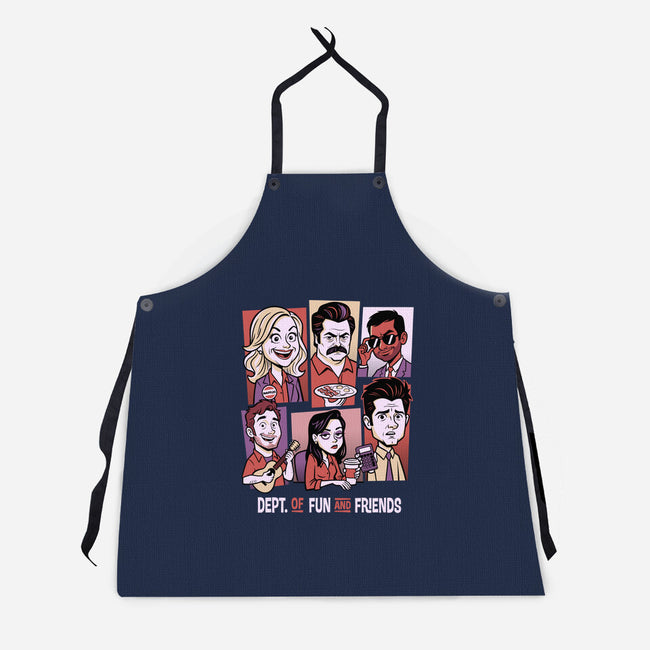 Department Of Fun-Unisex-Kitchen-Apron-P1yu5h