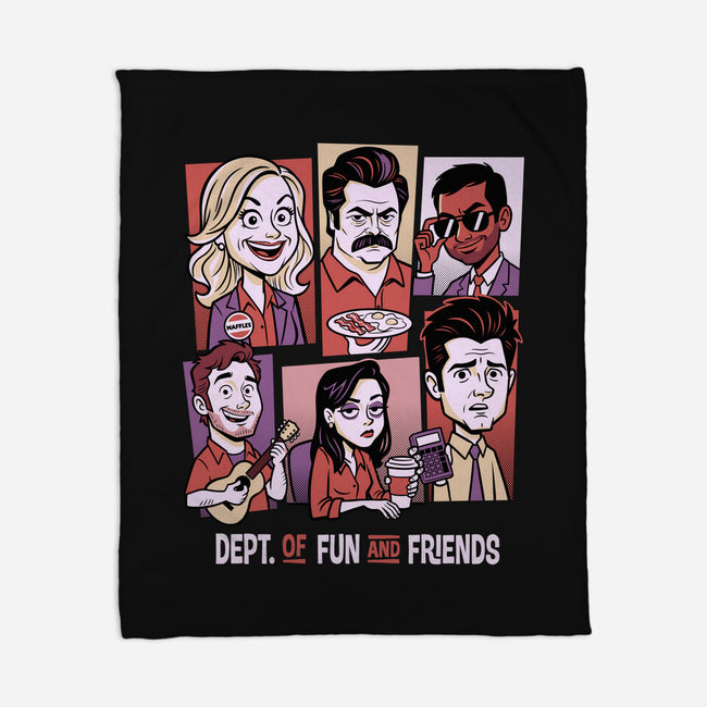 Department Of Fun-None-Fleece-Blanket-P1yu5h