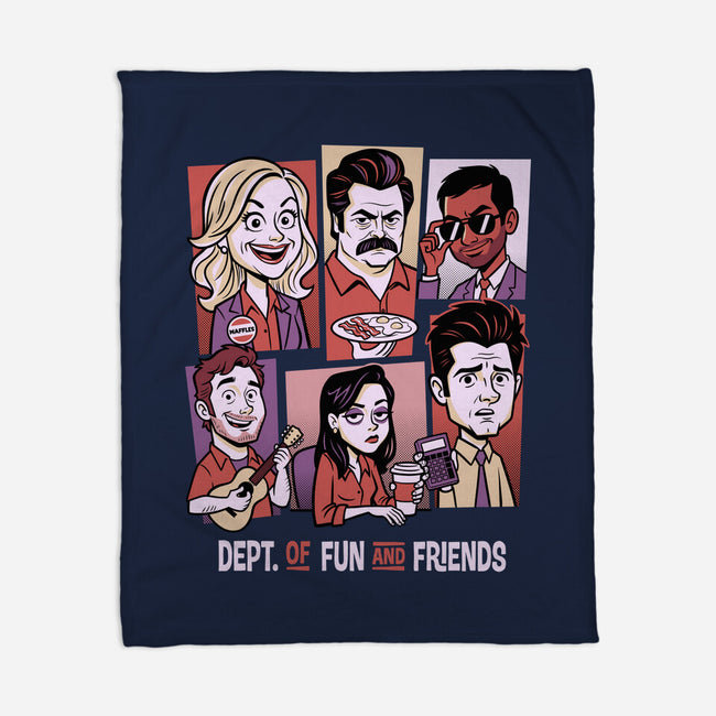 Department Of Fun-None-Fleece-Blanket-P1yu5h