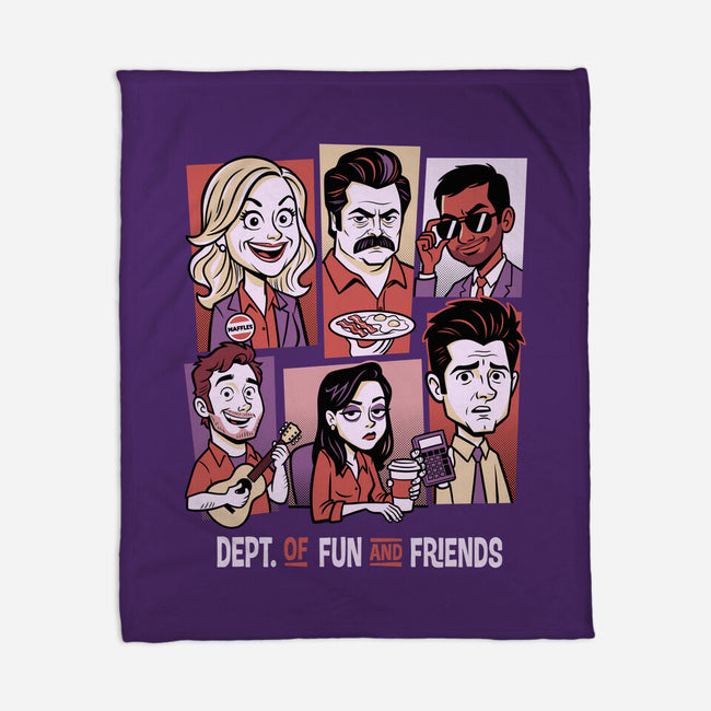 Department Of Fun-None-Fleece-Blanket-P1yu5h