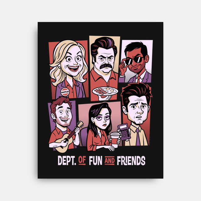 Department Of Fun-None-Stretched-Canvas-P1yu5h