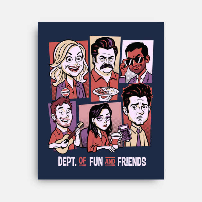 Department Of Fun-None-Stretched-Canvas-P1yu5h