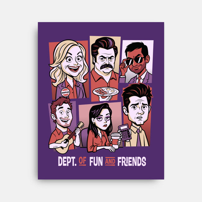 Department Of Fun-None-Stretched-Canvas-P1yu5h