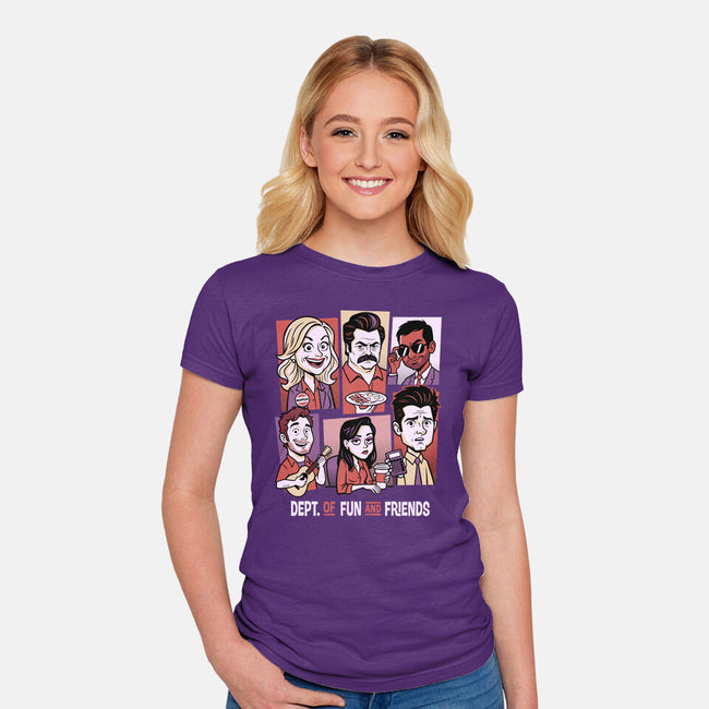 Department Of Fun-Womens-Fitted-Tee-P1yu5h