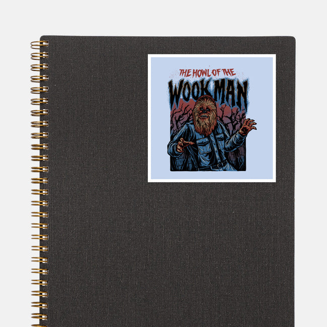 The Howl Of The Wookman-None-Glossy-Sticker-glitchygorilla