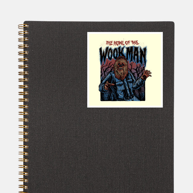 The Howl Of The Wookman-None-Glossy-Sticker-glitchygorilla