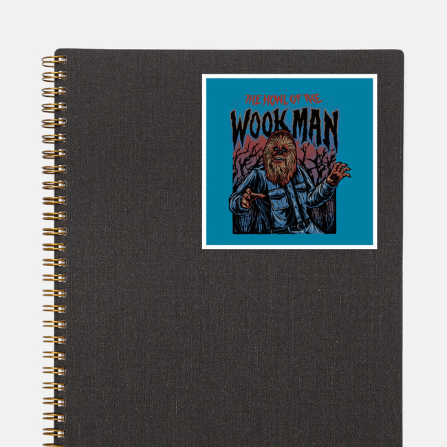 The Howl Of The Wookman-None-Glossy-Sticker-glitchygorilla