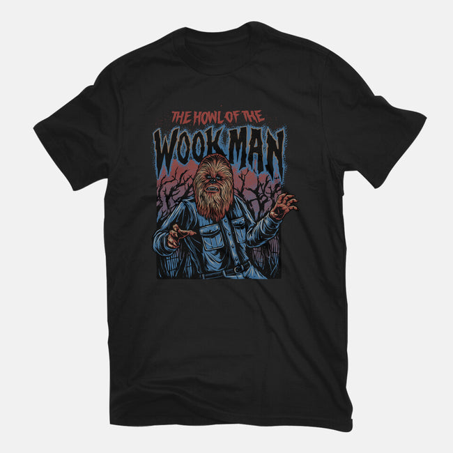 The Howl Of The Wookman-Mens-Basic-Tee-glitchygorilla