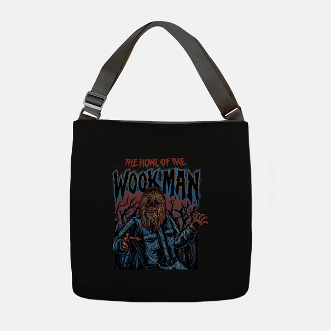 The Howl Of The Wookman-None-Adjustable Tote-Bag-glitchygorilla