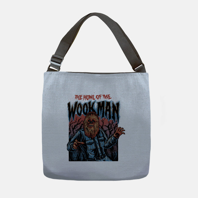 The Howl Of The Wookman-None-Adjustable Tote-Bag-glitchygorilla