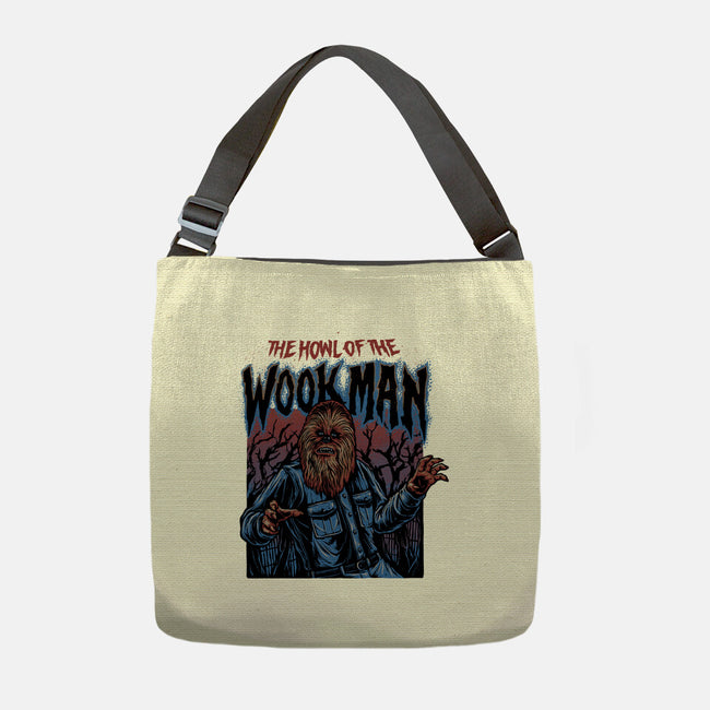 The Howl Of The Wookman-None-Adjustable Tote-Bag-glitchygorilla