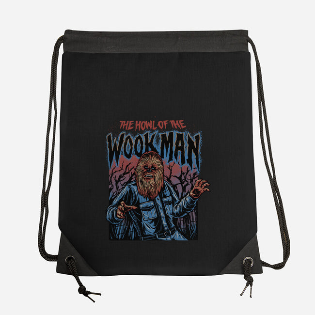 The Howl Of The Wookman-None-Drawstring-Bag-glitchygorilla