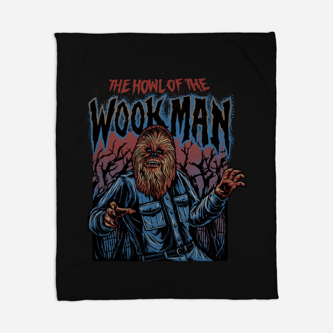 The Howl Of The Wookman-None-Fleece-Blanket-glitchygorilla