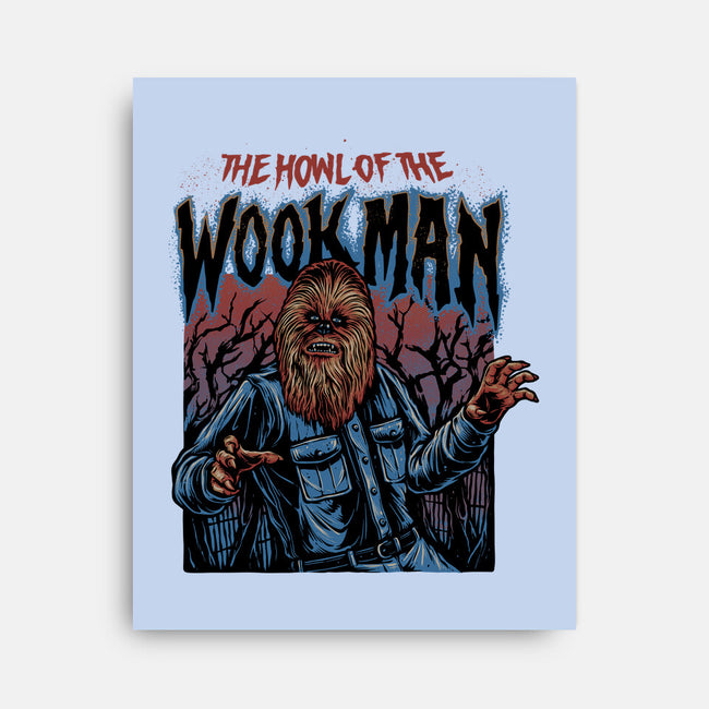 The Howl Of The Wookman-None-Stretched-Canvas-glitchygorilla