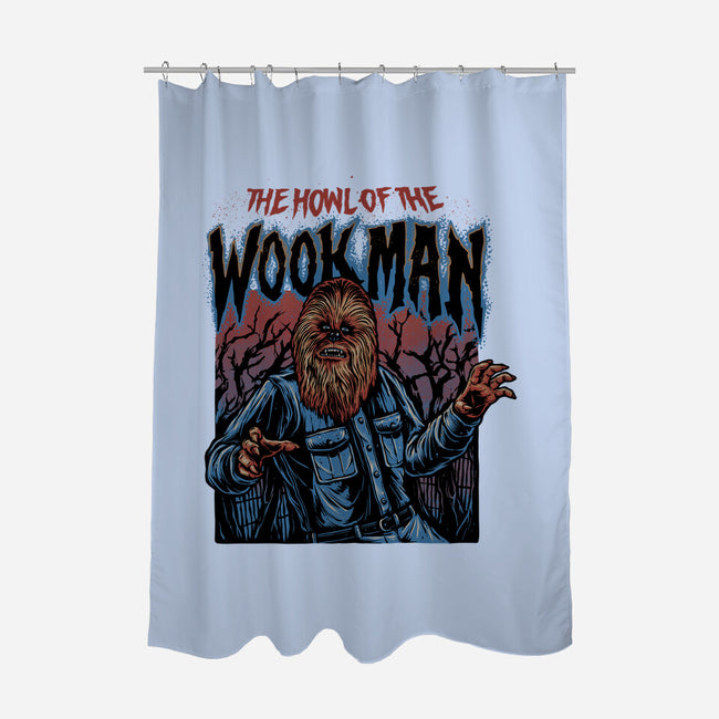 The Howl Of The Wookman-None-Polyester-Shower Curtain-glitchygorilla