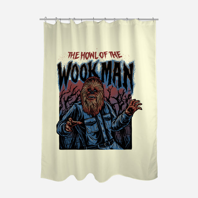 The Howl Of The Wookman-None-Polyester-Shower Curtain-glitchygorilla