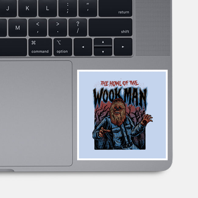 The Howl Of The Wookman-None-Glossy-Sticker-glitchygorilla