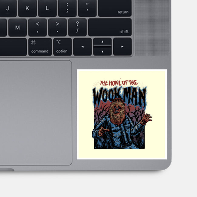 The Howl Of The Wookman-None-Glossy-Sticker-glitchygorilla