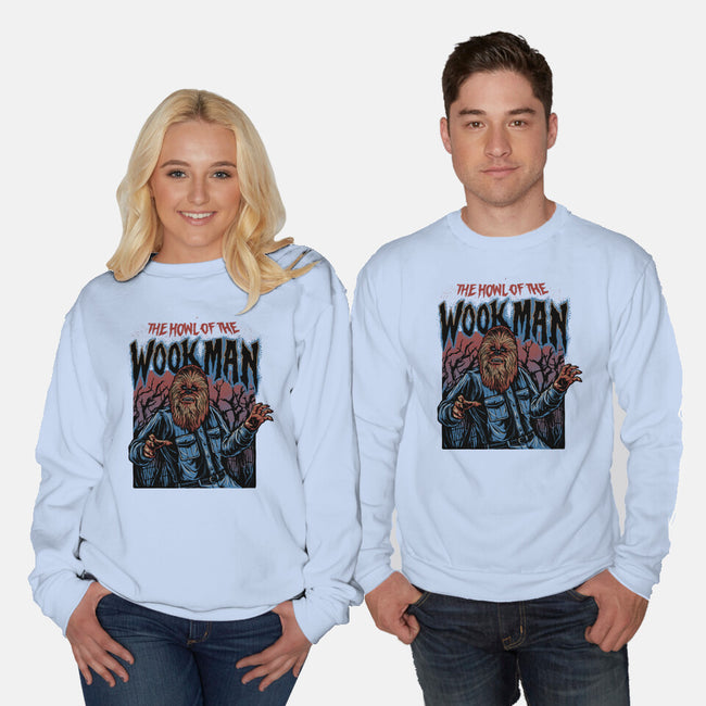 The Howl Of The Wookman-Unisex-Crew Neck-Sweatshirt-glitchygorilla