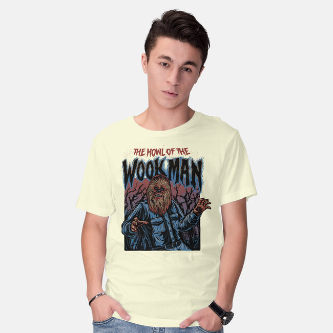 The Howl Of The Wookman-Mens-Basic-Tee-glitchygorilla