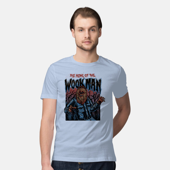 The Howl Of The Wookman-Mens-Premium-Tee-glitchygorilla