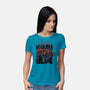 The Howl Of The Wookman-Womens-Basic-Tee-glitchygorilla