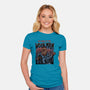 The Howl Of The Wookman-Womens-Fitted-Tee-glitchygorilla