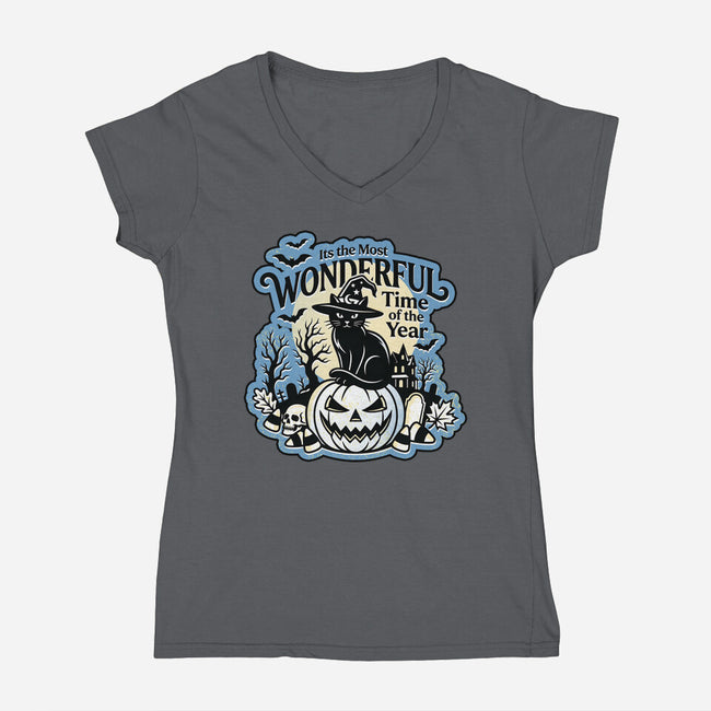 The Most Wonderful Time Of The Year-Womens-V-Neck-Tee-palmstreet
