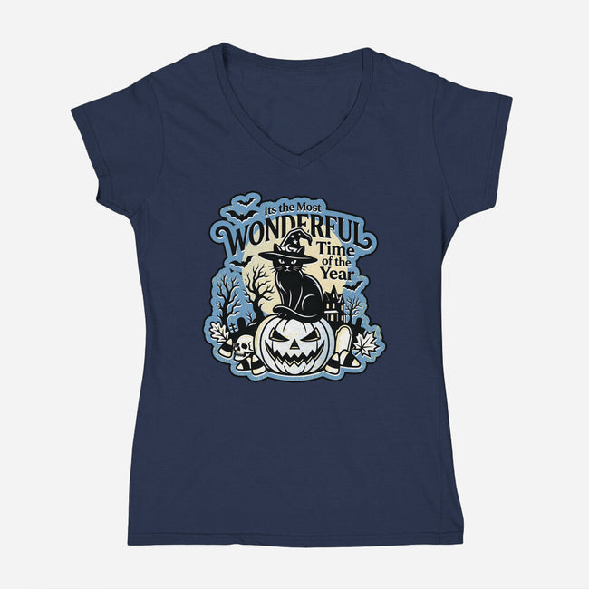 The Most Wonderful Time Of The Year-Womens-V-Neck-Tee-palmstreet