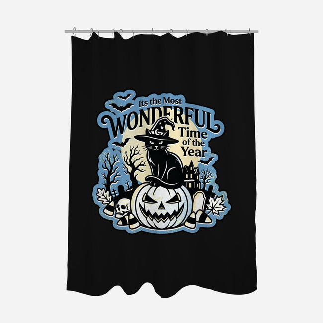 The Most Wonderful Time Of The Year-None-Polyester-Shower Curtain-palmstreet