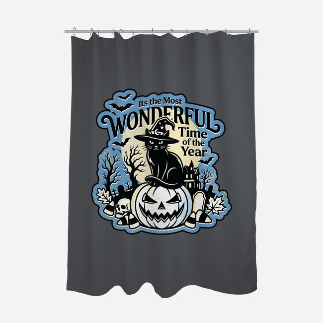 The Most Wonderful Time Of The Year-None-Polyester-Shower Curtain-palmstreet