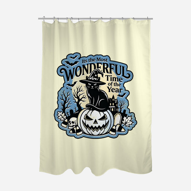 The Most Wonderful Time Of The Year-None-Polyester-Shower Curtain-palmstreet
