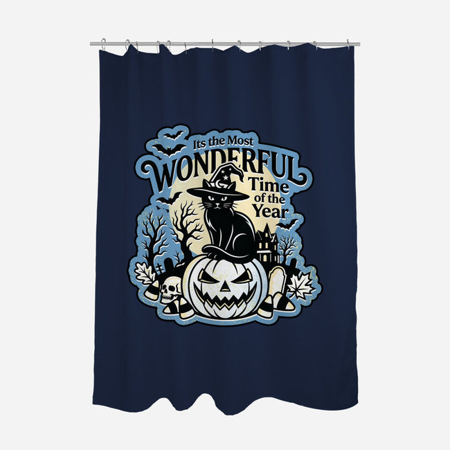 The Most Wonderful Time Of The Year-None-Polyester-Shower Curtain-palmstreet