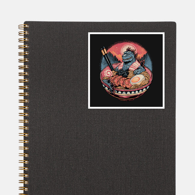 The Great Ramen Rest-None-Glossy-Sticker-glitchygorilla