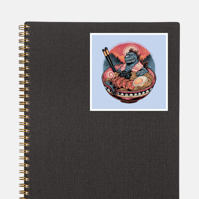 The Great Ramen Rest-None-Glossy-Sticker-glitchygorilla