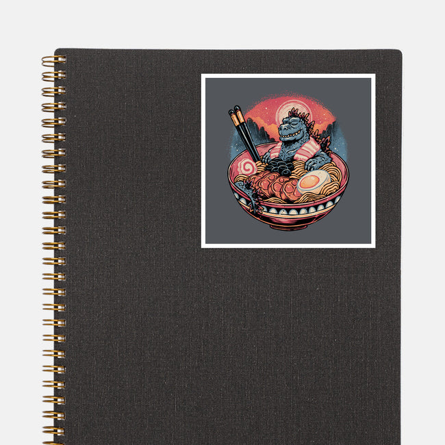 The Great Ramen Rest-None-Glossy-Sticker-glitchygorilla