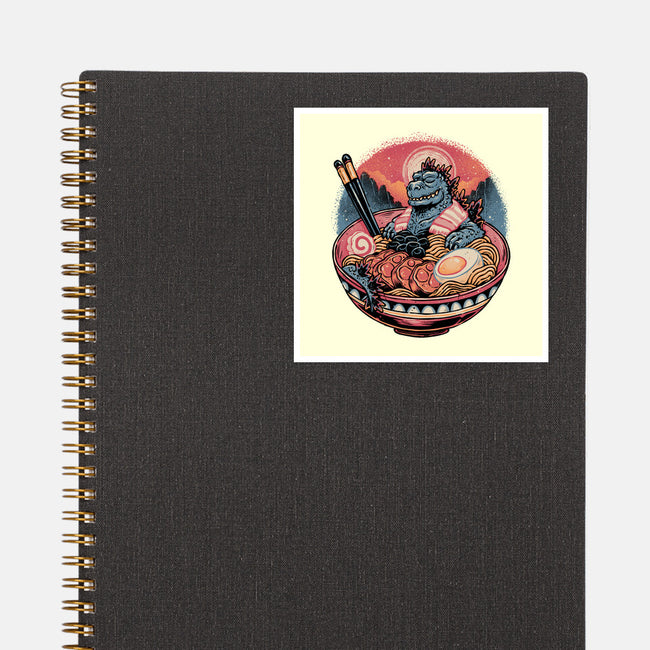 The Great Ramen Rest-None-Glossy-Sticker-glitchygorilla