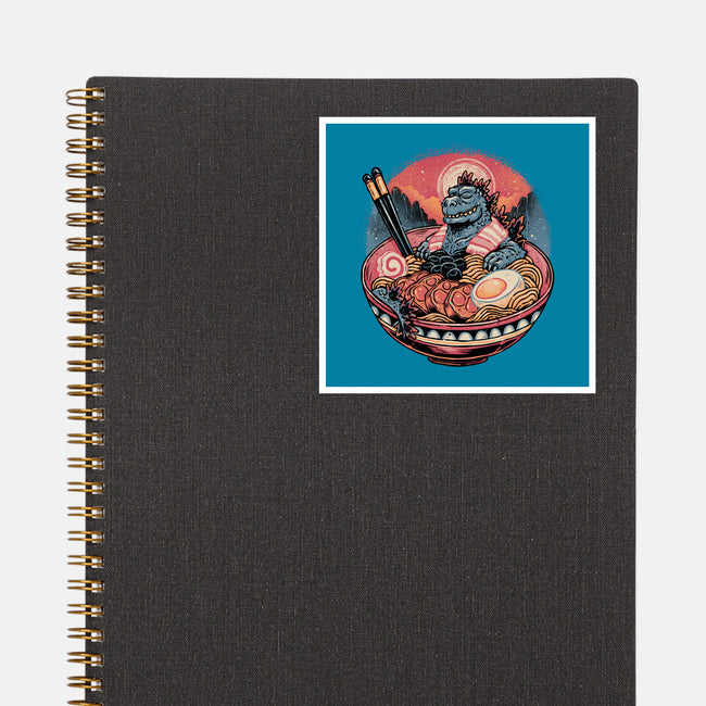 The Great Ramen Rest-None-Glossy-Sticker-glitchygorilla