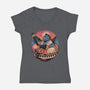 The Great Ramen Rest-Womens-V-Neck-Tee-glitchygorilla