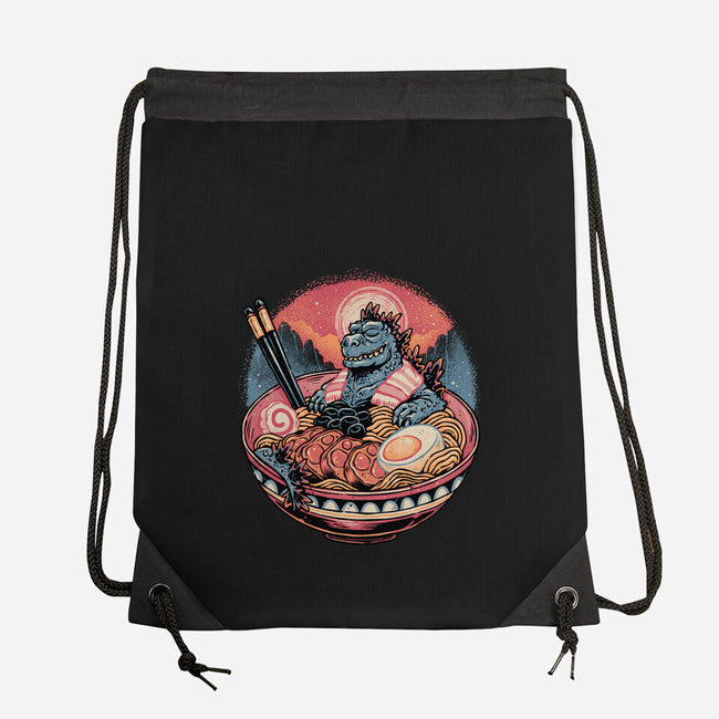 The Great Ramen Rest-None-Drawstring-Bag-glitchygorilla