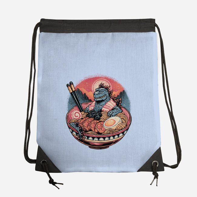 The Great Ramen Rest-None-Drawstring-Bag-glitchygorilla